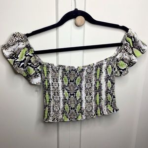 NEW snake skin crop top